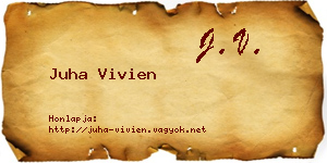 Juha Vivien névjegykártya